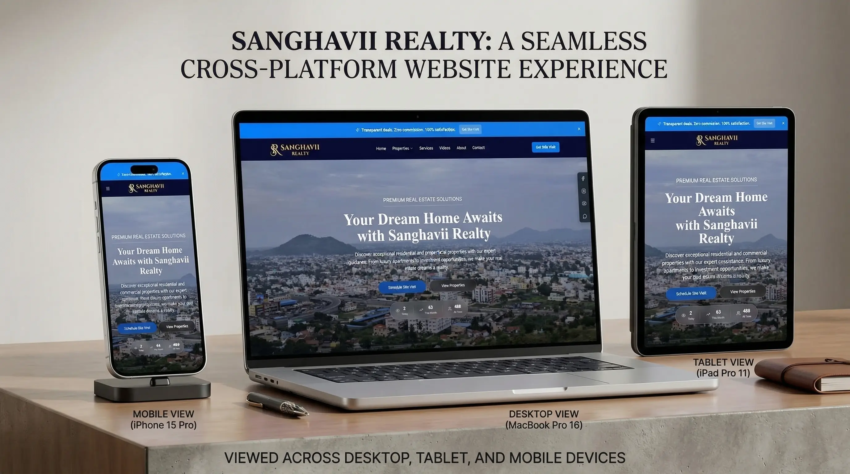Sanghavii Realty — Real Estate Portfolio Website